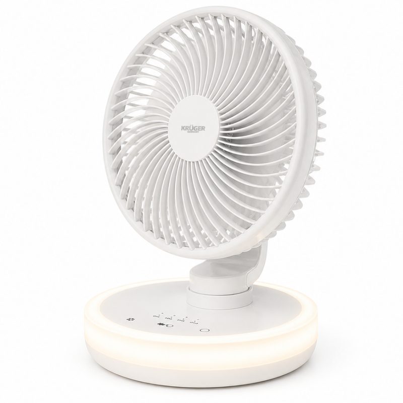 크루저 LED 무드등 무선 사무실 탁상용 미니 선풍기 KRF-6502HJ