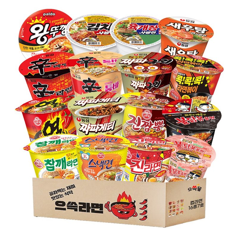 컵라면 큰사발 사발면 16종 3호, 1박스