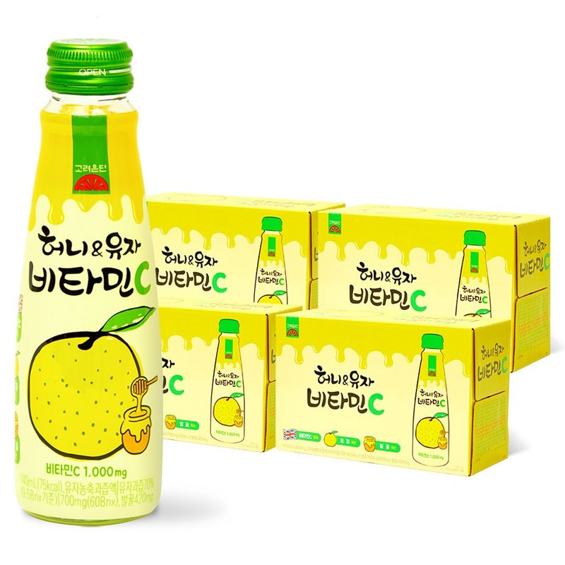 고려은단 허니 앤 유자 비타민C, 140ml, 40개