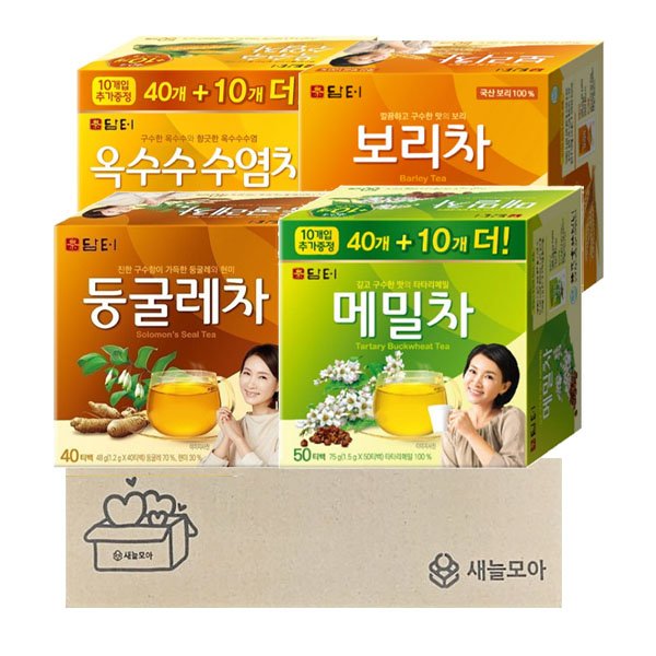 담터차 4종 190T(둥글레차 40+메밀차 50+옥수수수염차 50+보리차 50), 1세트, 1.5g, 190개입