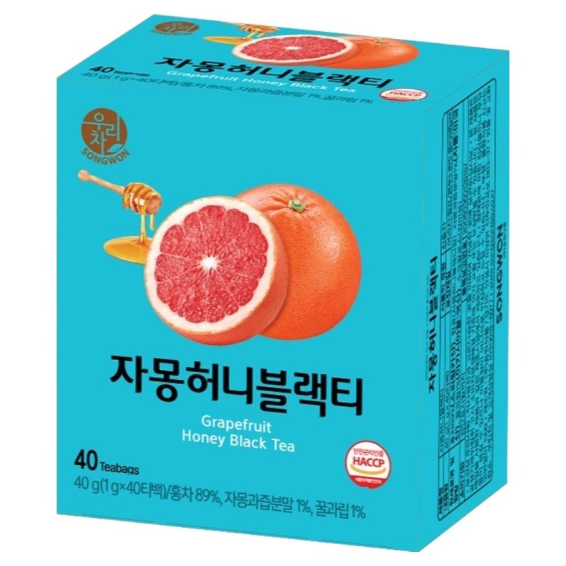 우리차 자몽허니 블랙티, 1g, 40개입, 1개